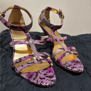 Coach Multicolor Strappy Heels